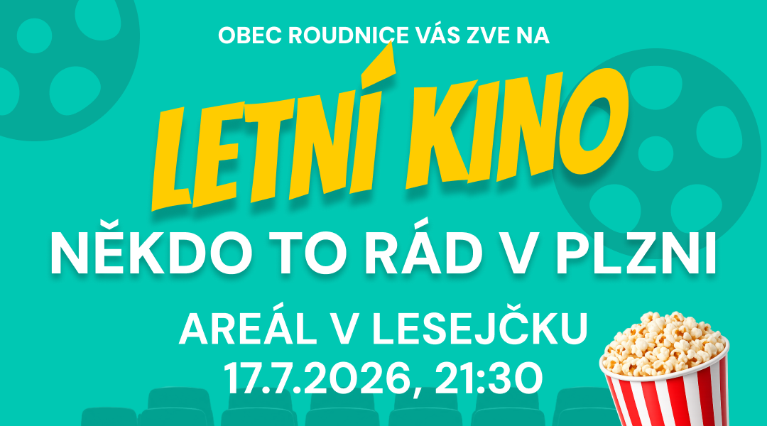 letní kino v našem areálu