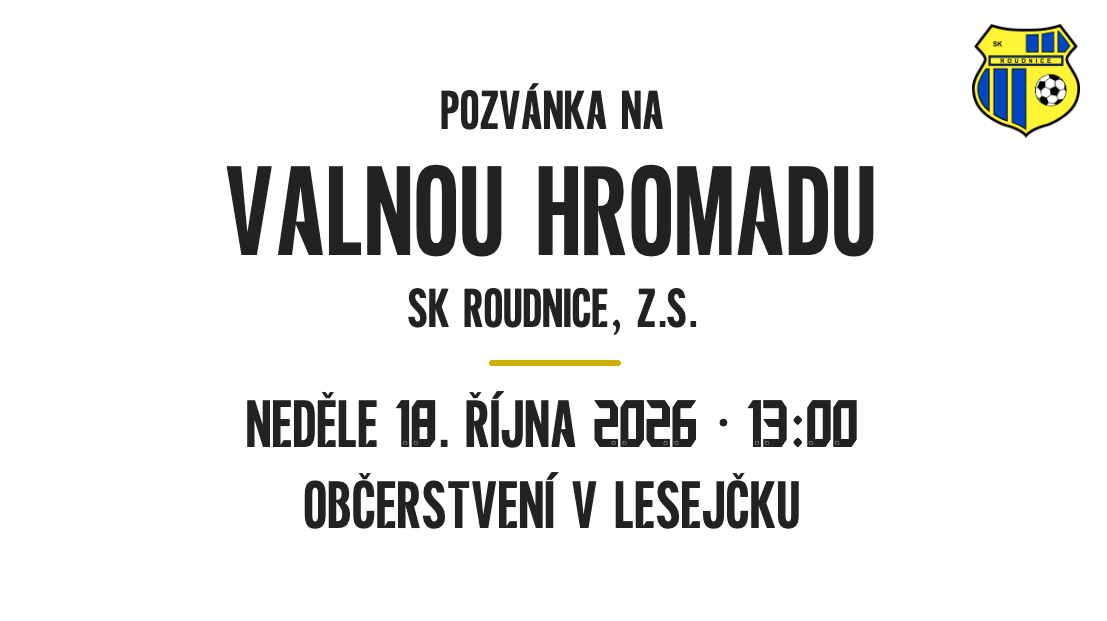 pozvánka na valnou hromadu